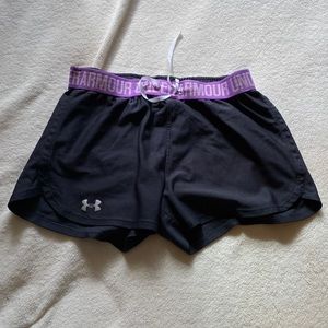 gray under armour shorts